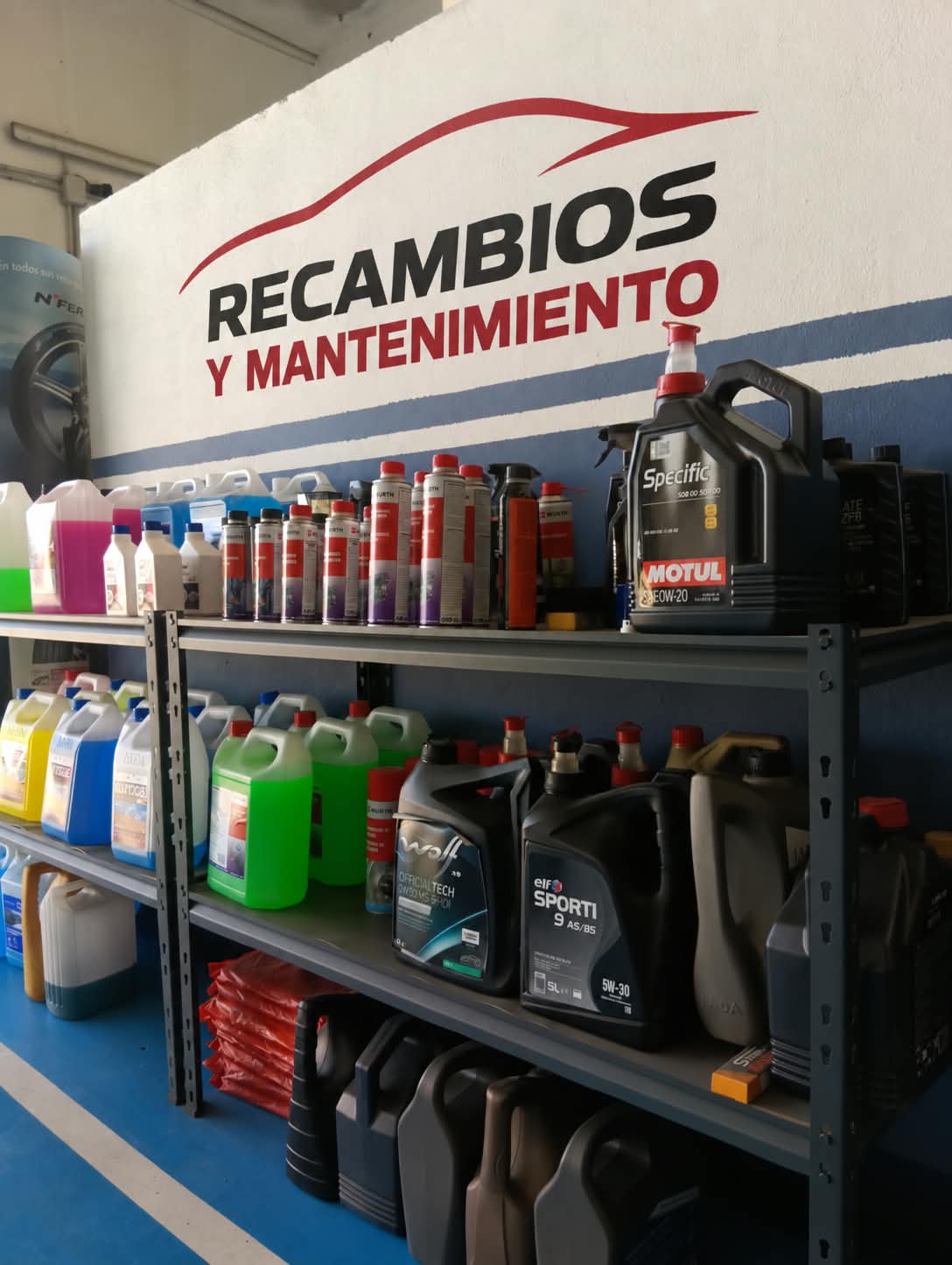Recambios y productos de mantenimiento